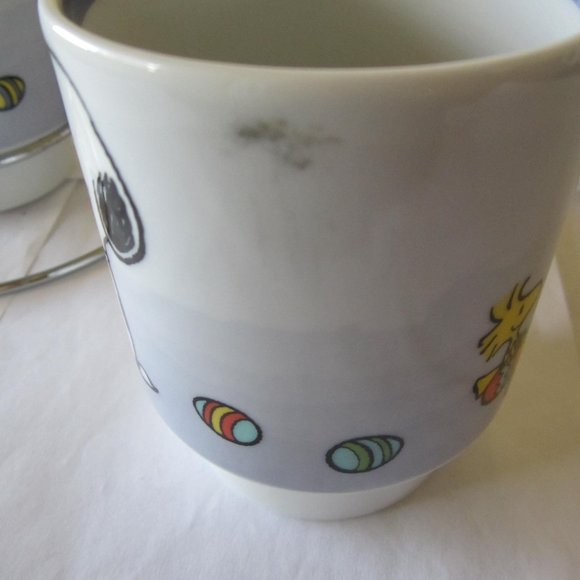 Snoopy Peanuts Easter 4 Cup Mug With Metal Holder Coffee Tea Home - Picture 5 of 5